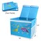 Two Pcs Toy Chest for Boys Girls 18x16x14 Inch, Baby Shark, Collapsible Dinosaur Toy Box with Lid, Blue, Kids Toy Box for Boys Girls